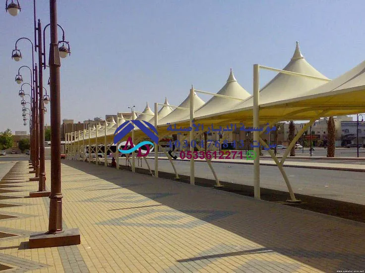 مظلات سيارات قبب هرمية